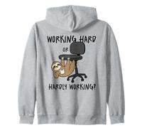 Travailler Dur ou à Peine travaillant Paresseux Humour de Bureau Sweat à Capuche