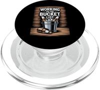 Travailler sur ma liste de seau Sarcastic Beer Beverage Graphic PopSockets PopGrip pour MagSafe