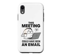 Travailleur à Distance drôle Cette réunion aurait PU être Un e-Mail Coque pour iPhone XR