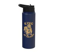 Travailleur de la construction King Of The John Fun Stainless Steel Insulated Water Bottle