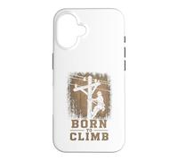 Travailleur de Ligne à Haute Tension Born to Climb Lineman Coque pour iPhone 16