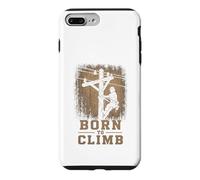 Travailleur de Ligne à Haute Tension Born to Climb Lineman Coque pour iPhone 7 Plus/8 Plus