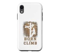 Travailleur de Ligne à Haute Tension Born to Climb Lineman Coque pour iPhone XR