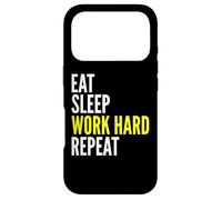 Travailleur Dur - Eat Sleep Work Hard Repeat Coque pour iPhone 17 Pro