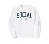 Travailleur Social drôle rétro école travailleur Sociale Remise de diplôme Sweatshirt