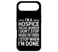 Travailleur Social en Soins palliatifs drôle Qui Dit Que Je m'arrête Quand C'est Fini Coque pour iPhone Air