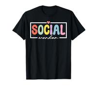 Travailleur Social Mois du Travail Social drôle Amour du Travail T-Shirt