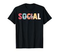 Travailleur Social Mois du Travail Social drôle Amour du Travail T-Shirt