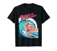 Travailleurs du Monde Unite Surfing Karl Marx T-Shirt