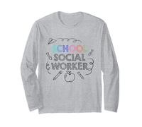 Travailleurs Sociaux Scolaires, Proverbes d'emploi et collègue de Travail Manche Longue