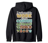 Travaillez dans Mon Jardin et sortez avec Mon Chien en Train de jardiner Sweat à Capuche