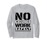 Travaillez en Toute sécurité | La sécurité d'abord | Cadeau pour la fête Nationale de la sécurité Manche Longue