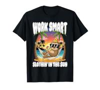 Travaillez intelligemment slothin 'in The Sun Soyez Votre Propre Patron Entrepreneur T-Shirt