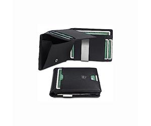 TRAVANDO Portefeuille Homme avec Pince à Billets „Helsinki“ Etui RFID Blocage Contre Piratage Bancaire - Porte-Monnaie avec Clip en Métal - Porte-Carte de Crédit Sécurisé - Porte-Cartes