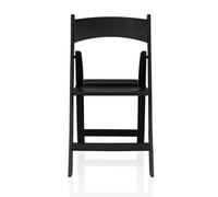 TRAVANO 1 lot de 2 - Chaise pliante Noir