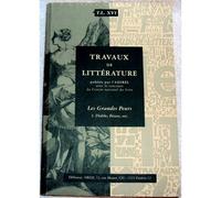 Travaux De Littérature Xvi - Les Grandes Peurs 1: Diable, Fléaux, Etc