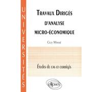 Travaux dirigés d'analyse micro-économique : Études de cas et corrigés