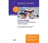 Travaux dirigés de biochimie, biologie moléculaire et bioinformatique (5e édition) - Christophe Clouin - Doin - broché - Scolaire / Universitaire