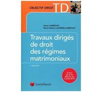 Travaux Dirigés De Droit Des Régimes Matrimoniaux