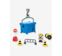Jouets Ecoiffier - 2969 - Travaux Publics + Grue Abrick - 3 Véhicules + 2 Personnages + Panneaux - Jeu de Construction Chantier - Dès 36 Mois - Fabriqué en France