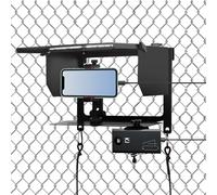 TravAventure Support de clôture de téléphone avec abat-jour réglable, support de clôture avec clip de banque d'alimentation pour iPhone, Samsung, GoPro, Mevo Start et autres caméras d'action, kit de