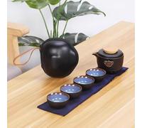 TRAVEAU Tea Set Portable One Pot Quatre TUPS COP TUME DE Tea DE Tea DE The DE Tea EXTÉRIEUR Kung FU
