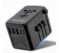 Travel Adapter Worldwide,Travel Plug Adapter Worldwide,with 3 USB A,1 USB C and 1 Pd,Travel Adapter for USA,England,Thailand,Australia,PD35 W