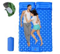Travel Air Mattress- Inflatable Sleeping Pad, Waterproof Inflatable Camping Sleeping Pad, Foldable Camp Sleep Mat Travel Tent Gear, for Parks Hiking Backpacking Picnic Walking Climbing (#E,Double)