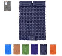 Travel Air Mattress- Inflatable Sleeping Pad, Waterproof Inflatable Camping Sleeping Pads, Foldable Camp Sleep Mat Travel Tent Gear for Parks Hiking Backpacking Picnic Walking Climbing (Navy blue)