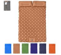 Travel Air Mattress- Inflatable Sleeping Pad, Waterproof Inflatable Camping Sleeping Pads, Foldable Camp Sleep Mat Travel Tent Gear for Parks Hiking Backpacking Picnic Walking Climbing (Brown)