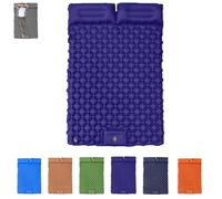 Travel Air Mattress- Inflatable Sleeping Pad, Waterproof Inflatable Camping Sleeping Pads, Foldable Camp Sleep Mat Travel Tent Gear for Parks Hiking Backpacking Picnic Walking Climbing (Dark blue)