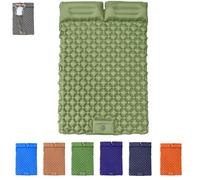 Travel Air Mattress- Inflatable Sleeping Pad, Waterproof Inflatable Camping Sleeping Pads, Foldable Camp Sleep Mat Travel Tent Gear for Parks Hiking Backpacking Picnic Walking Climbing (Light green)