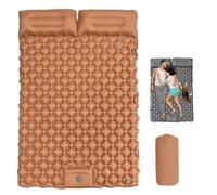 Travel Air Mattress, Waterproof Inflatable Camping Sleeping Pad, Backpacking with Foldable Design, Effortless Inflation, for Hiking, Backpacking, Fishing, Lightweight & Portable (Desert Yellow)