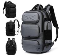 Travel Backpack for Men, 17.3 Inch Laptop Backpack with USB Port，Grey：L:35L | Expandable Carry-On Backpack with Shoe Compartment, Luggage Sleeve and Water-Resistant Fabric for Business and Travel