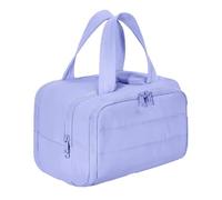 Travel Bag, Travel Cosmetic Bag, Large Capacity Wide-Open Cosmetic Bags(Purple)