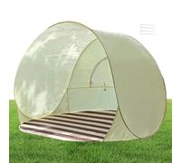 Travel Beach Tent, Foldable Sun Shelter, 57.09x43.31 inches Canopy Shade with Breathable Mesh Panels, UV Protection Tent for Girl,s Boys, Family, Picnic, Playground, Poolside, Blue