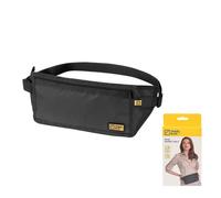 Travel Blue Flache Bauchtasche mit RFID Blocker Hüfttasche Unisex Wasserabweisender Sicherheits-Geldgürtel Ceinture de Voyage, 14 cm, Noir (Schwarz)