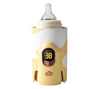 Travel Bottle Warmer, USB Rechargeable Milk Heater With Digital Display | Portable Warming Device Features A Clear Digital Display And Rechargeable USB Design For Convenient Milk Heating At Home