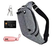 Travel Bum Bag - Fashion Fanny Pack pour course, plein air, randonnée, utilisation décontractée | Organisateur de ceinture Organisateur de stockage de stockage Puga Puga Module H, gris, Consulte la