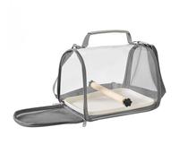 Travel Cage for Conure, Outing Bag with Standing Perch - Outdoor House Small Pet Carrier Case for Small Animal 10.24x7.48x7.68 inches