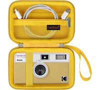 Travel Case for Kodak Ektar h35/h35n/M35/F9/m38 Half-Frame,Fool Camera Bag,Mesh Zip Pocket for Film,Yellow