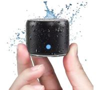 Travel Case Included, A106 Pro Mini Active Portable Bluetooth Speaker With Extra Bass, 12 Hours Battery Life, Ip67 Waterproof, Mini Speaker Perfect For Shower, Bedroom, Bicycle (Black)