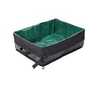 Travel Cat Litter Box - Portable Folding Tray | 18.5 inches Foldable Kítty Loo | Waterproof Polyester Basin, Open Top Low Entry Design, Accessible Reliable Solution for Indoor Car and Travel Use