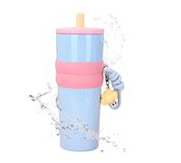 Travel Coffee Tumbler, 800ml 304 Stainless Steel Mug, Leakproof Portable Insulated Cup with Lid and Straw, Perfect for Weddings, Gym, Parties, Dating, Office, Outdoor, Travel, Daily Use