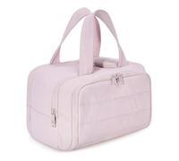 Travel Cosmetic Bag,4-in-1 Puffy Multi-Functional Toiletry Bag for Women,Large Capacity Wide-Open Travel Cosmetic Bag,for Womentraveling, Essentials Toiletries
