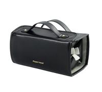 Travel Cosmetic Bag, Removable Clear Cosmetic Bag, PU Leather Travel Bag, Multi-Compartment Travel Toiletry Bag, Travel Makeup Brush Organizer, Portable Toiletry Bag for Makeup