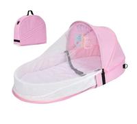 Travel Cot for Kids Girls Foldable Washable Breathable Net Cot