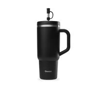 TRAVEL CUP isotherme double paroi en Inox avec poignée Qwetch 900 ml noir