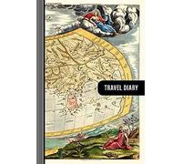 Travel Diary: Guided Journal Log Book To Write Fill In - 52 Famous Traveling Quotes, Daily Agenda Time Table Planner - Travelers Journaling Notebook 6x9 Inch - Lightweight Vintage World Map