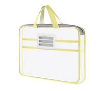 Travel Document Organizer - Portable Mesh Zipper File Holder for Handle | Multi-Compartment with Folder, Mesh Zipper Holder Office School, Work, Exams, Home for Teacher, Student Organization